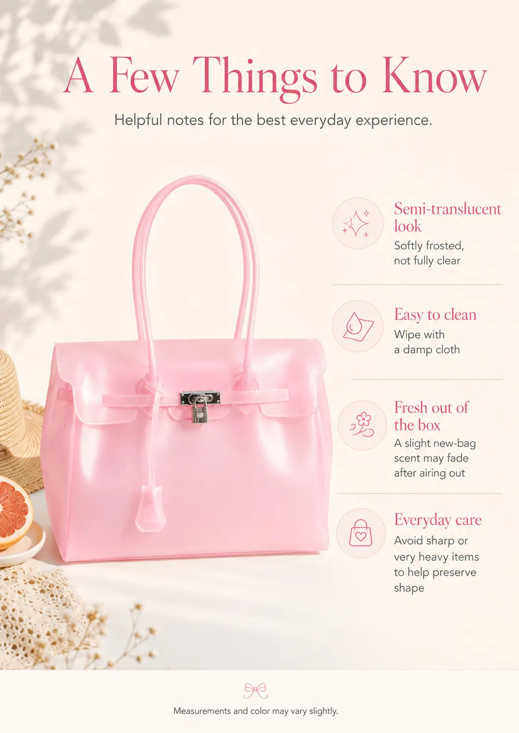 Translucent Jelly Tote Bag detail image 12